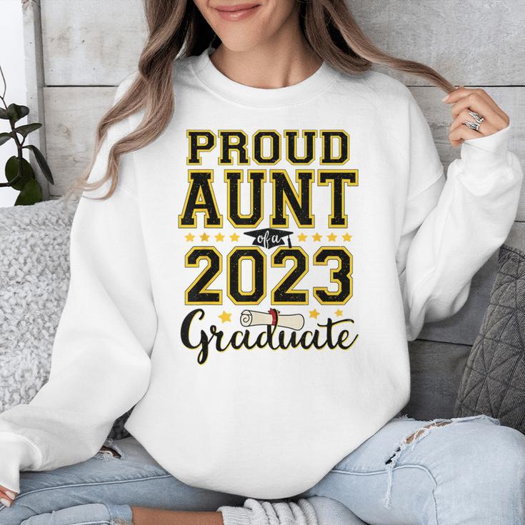 Proud Aunt Of A 2023 Graduate Family Matching Graduation Unisex Sweatshirt