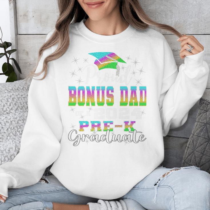 Proud Bonus Dad Of PreK School Graduate 2024 Graduation Premium Unisex Sweatshirt
