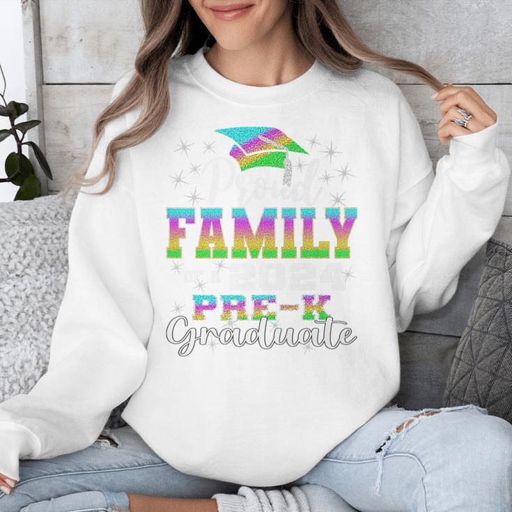 Proud Family Of PreK School Graduate 2024 Graduation Family Premium Unisex Sweatshirt