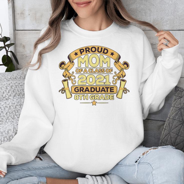 Proud Mom Graduation Of 8th Grade Graduate Unisex Sweatshirt