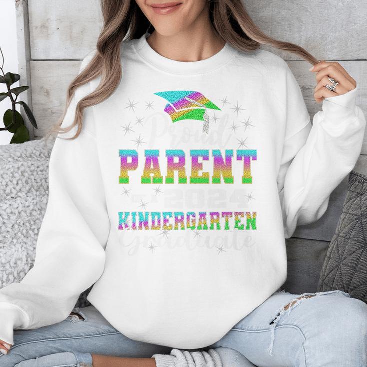 Proud Parent Of Kindergarten Graduate 2024 Graduation Parent Premium Unisex Sweatshirt