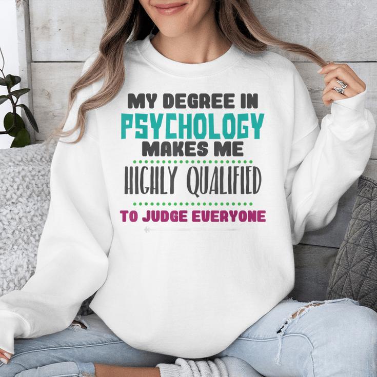 Qualified Psychologist PhD PsyD Shirt Graduation Unisex Sweatshirt