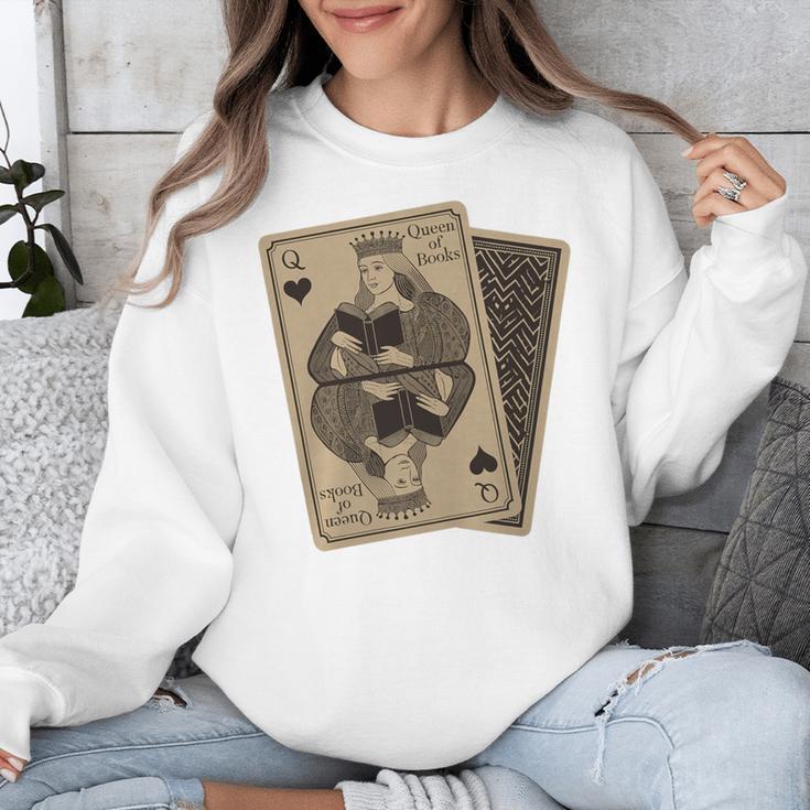 Queen Of Books Playing Card Aesthetic For Book Lovers Premium Tri-Blend Unisex Sweatshirt Queen Of Books Playing Card Aesthetic For Book Lovers Premium Tri-Blend Unisex Sweatshirt