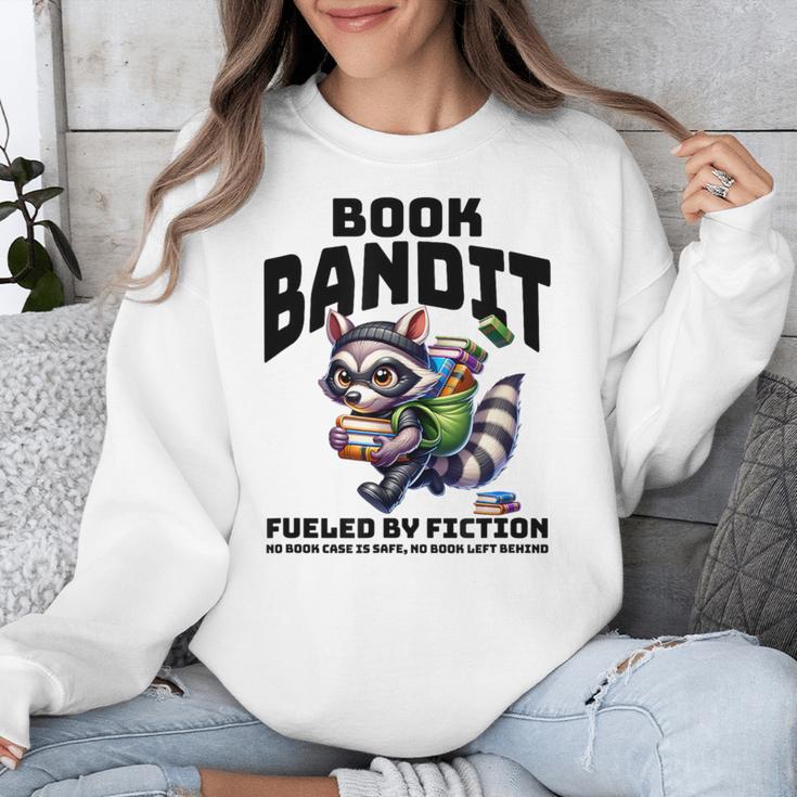 Racoon-Bookworm-Book Bandit-Fueled By Fiction Unisex Sweatshirt Racoon-Bookworm-Book Bandit-Fueled By Fiction Unisex Sweatshirt