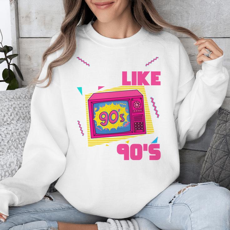 Rad Just Like The 90s 90s Aesthetic Nostalgia 1990s Retro Unisex Sweatshirt