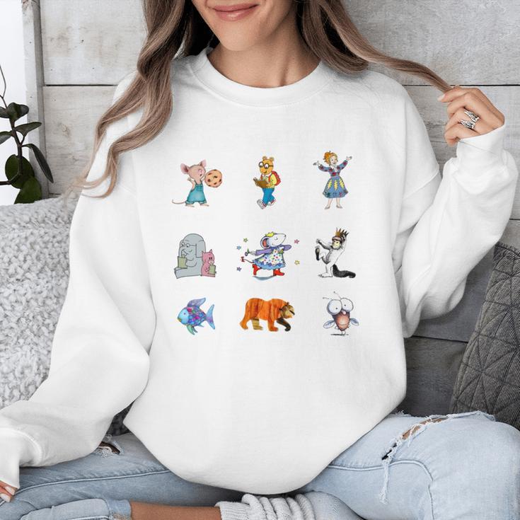 Read Book Characters I Can Do Hard Things Back To School Unisex Sweatshirt