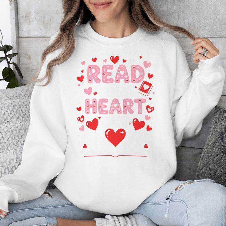 Read Your Heart Out Valentine Reading Book Lover Teacher Premium Tri-Blend Unisex Sweatshirt