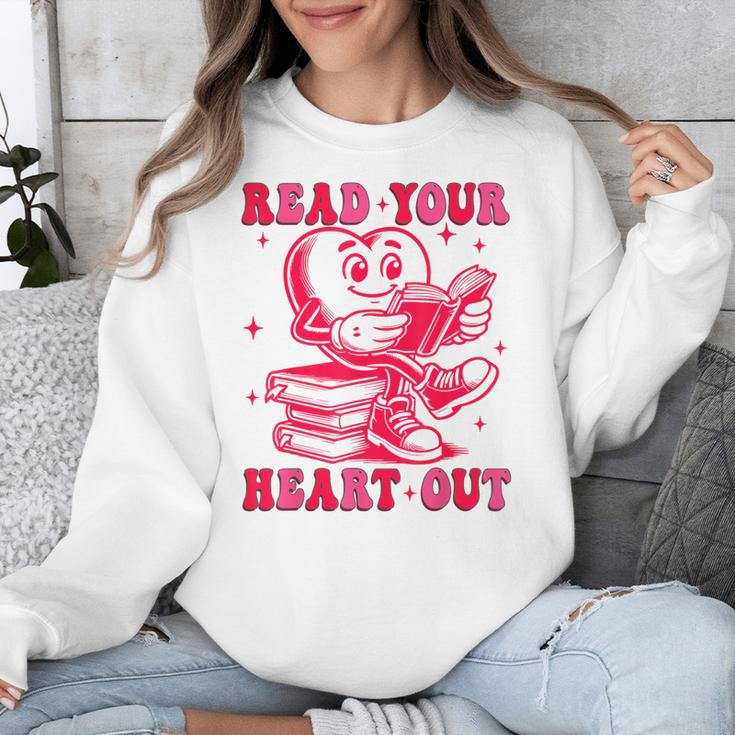Read Your Heart Out Valentines Day Book Lover Bookish Teach Unisex Sweatshirt Read Your Heart Out Valentines Day Book Lover Bookish Teach Unisex Sweatshirt