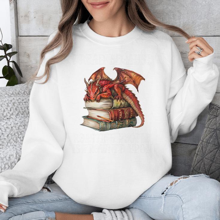I Read Because Roasting People Is Frowned Upon Dragon Book Premium Tri-Blend Unisex Sweatshirt I Read Because Roasting People Is Frowned Upon Dragon Book Premium Tri-Blend Unisex Sweatshirt