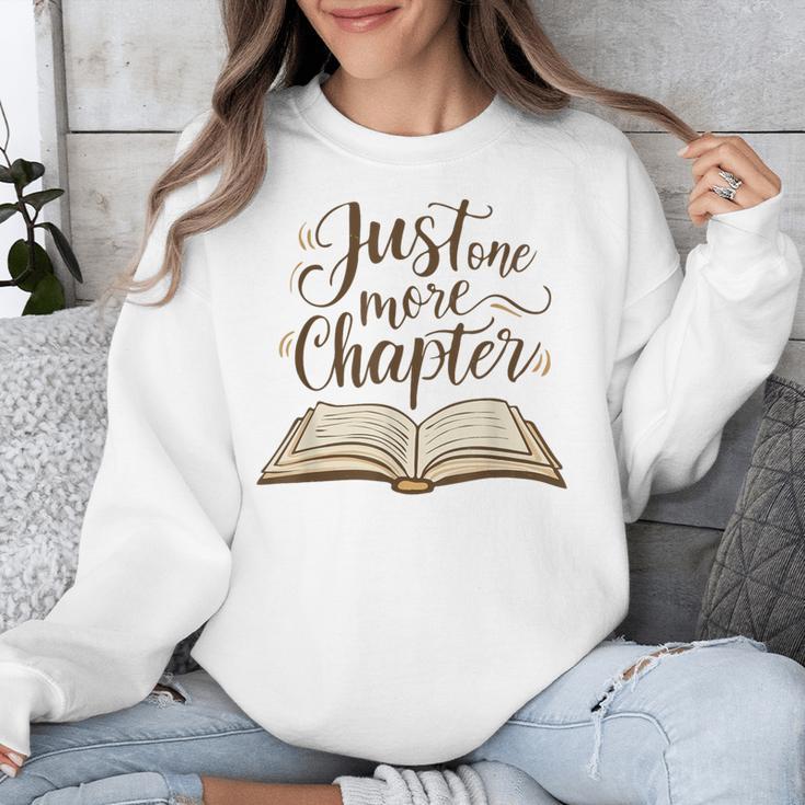 Reading Book Lover Club Librarian Just One More Chapter Unisex Sweatshirt