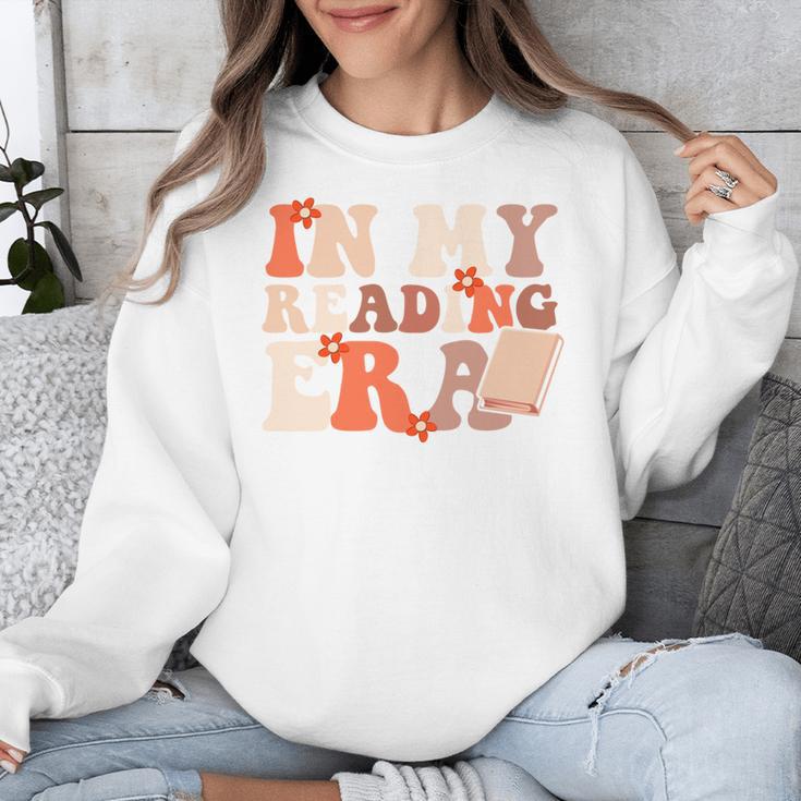 In My Reading Era Groovy Book Lovers Library Reading Women Unisex Sweatshirt In My Reading Era Groovy Book Lovers Library Reading Women Unisex Sweatshirt