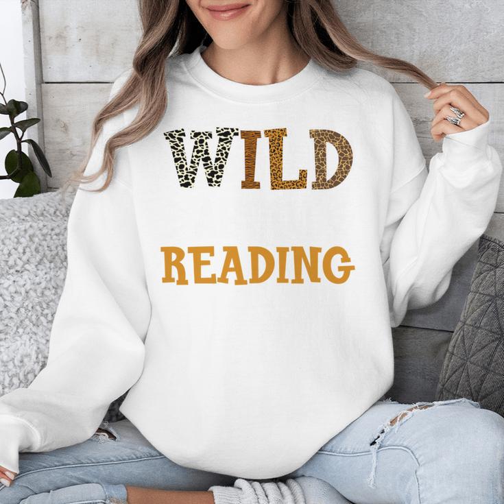 Reading Lover Apparel Wild About Reading Reading Books Unisex Sweatshirt