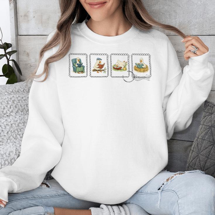 Reading Silly Goose Teacher Bookish Librarian Book Lover Unisex Sweatshirt Reading Silly Goose Teacher Bookish Librarian Book Lover Unisex Sweatshirt