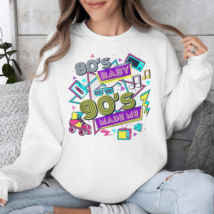 Retro 1980s 80's Baby 1990s 90's Made Me Vaporwave Nostalgia Unisex Sweatshirt Retro 1980s 80's Baby 1990s 90's Made Me Vaporwave Nostalgia Unisex Sweatshirt