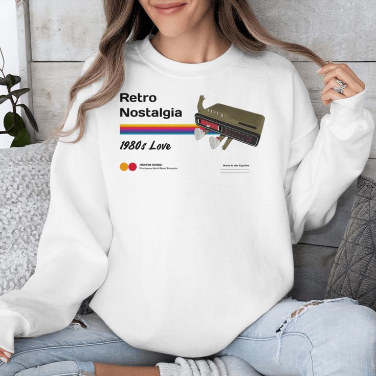 Retro Nostalgia 1980s Love Graphic Premium Tri-Blend Unisex Sweatshirt