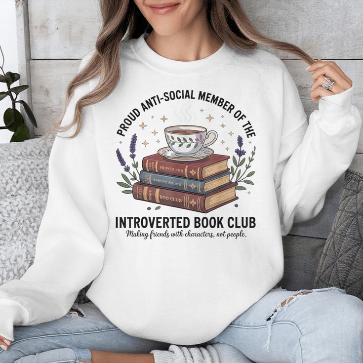 Retro Proud Introverted Book Club Anti Social Reader Unisex Sweatshirt Retro Proud Introverted Book Club Anti Social Reader Unisex Sweatshirt