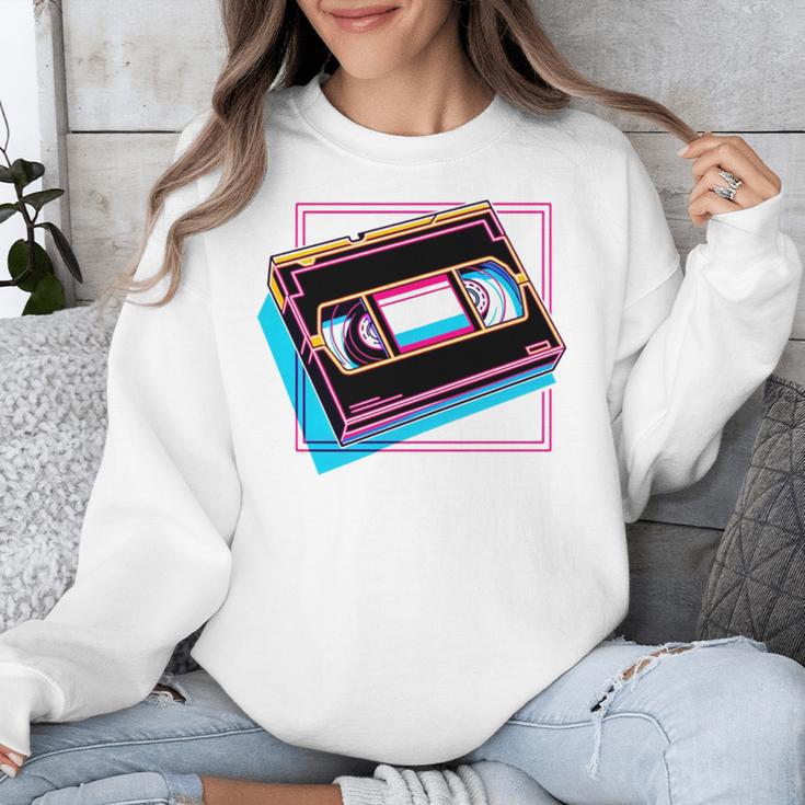 Retro VHS Vaporwave Video Cassette Nostalgia Geek Chic Unisex Sweatshirt Retro VHS Vaporwave Video Cassette Nostalgia Geek Chic Unisex Sweatshirt