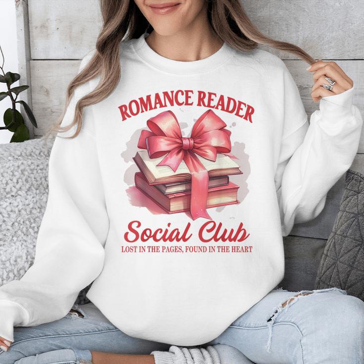 Romance Book Reading Bookish Romance Reader Social Club Unisex Sweatshirt