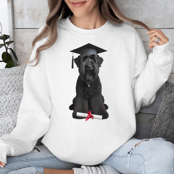 Russian Terrier Dog Graduation Cap Graduate Owner Grad Unisex Sweatshirt