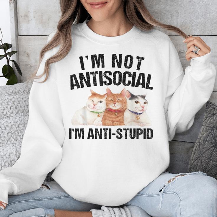 Sarcasm Cat Sarcastic Introvert Antisocial Cat Lover Unisex Sweatshirt Sarcasm Cat Sarcastic Introvert Antisocial Cat Lover Unisex Sweatshirt