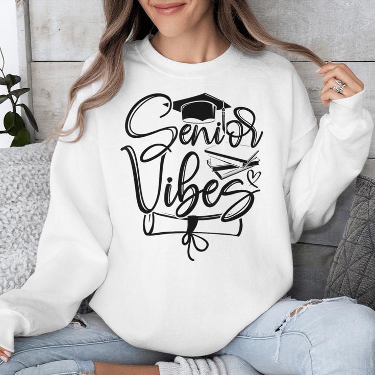 That Says Senior Vibes Graduation Diploma School Spirit Unisex Sweatshirt