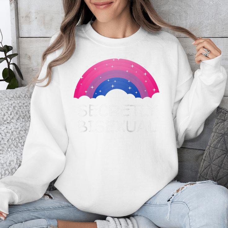 Secretly Bisexual Bi Introvert Bi Pride Antisocial LGBTQ Raglan Baseball Tee Unisex Sweatshirt