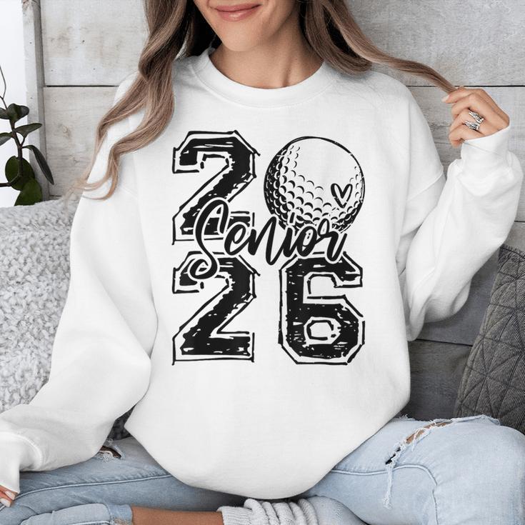 Senior 2026 Golf Player Heart Graduation Girls Teens Unisex Sweatshirt