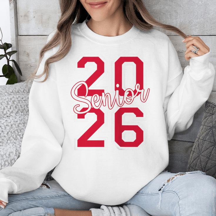 Senior 2026 Graduation Varsity Red Letters On The Back Unisex Sweatshirt