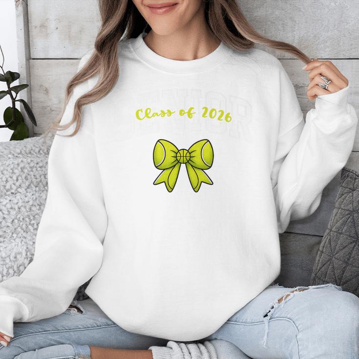 Senior Class Of 2026 Tennis Coquette Bow Graduation Premium Unisex Sweatshirt