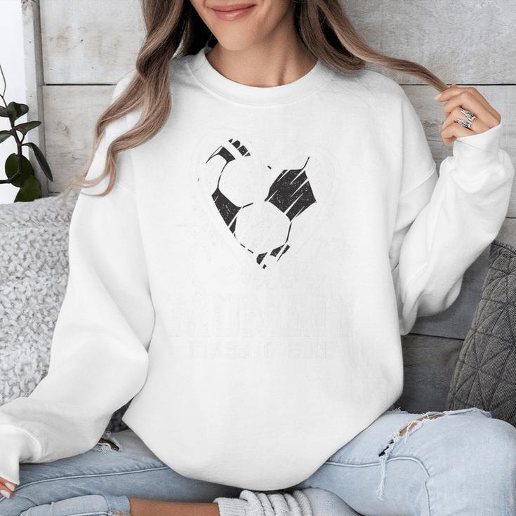 Senior Mommy Class Of 2026 Soccer Graduation Heart Premium Tri-Blend Unisex Sweatshirt