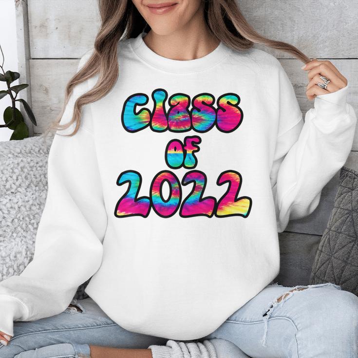 Senior Year 2022 Class Of 2022 Graduation Tie Dye Groovy Unisex Sweatshirt