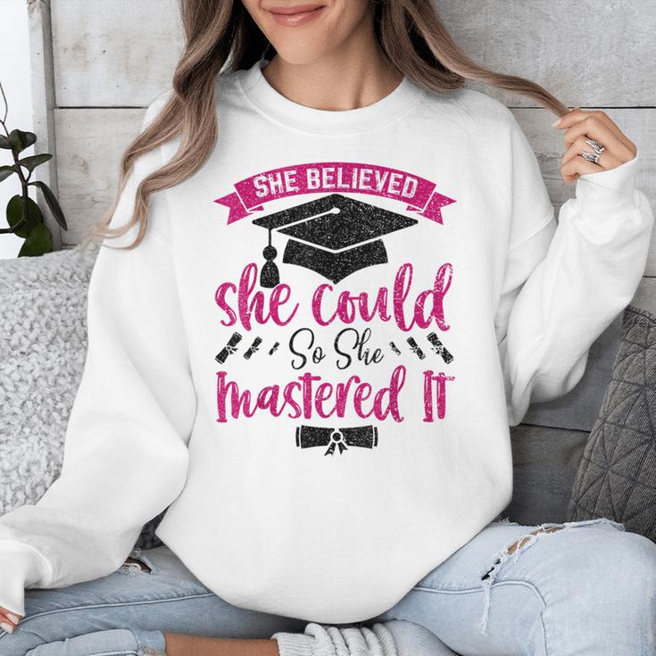 She Believed She Could So She Mastered It Graduation Unisex Sweatshirt