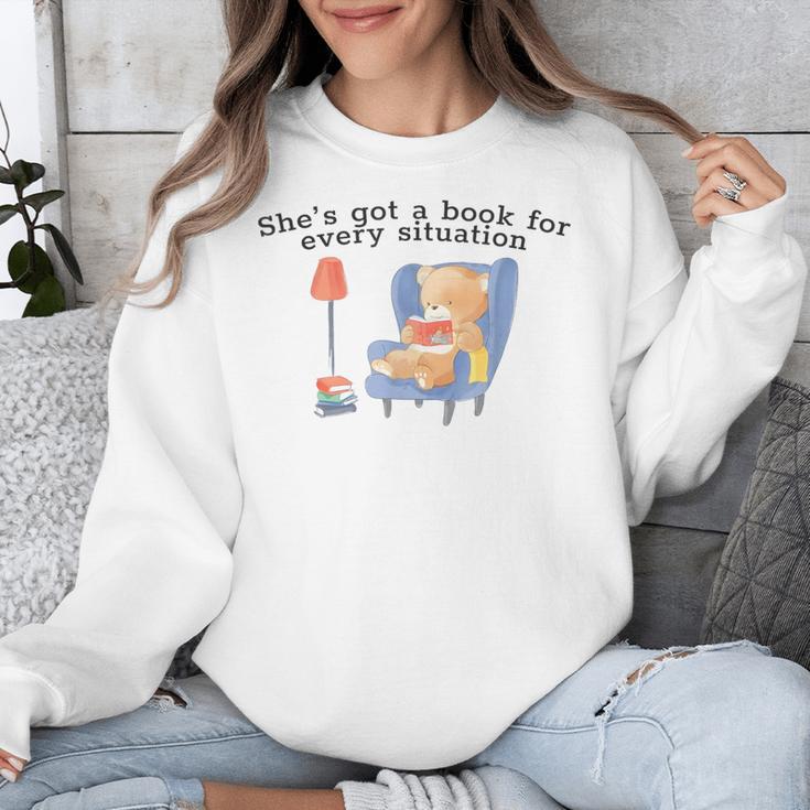 She's Got A Book For Every Situation Unisex Sweatshirt
