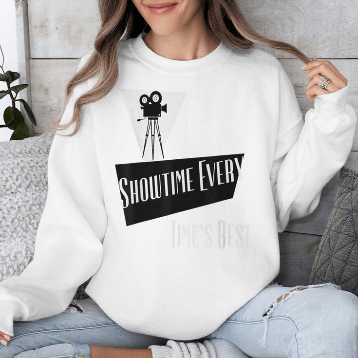 Showtime Every Moment Cinema Nostalgia Film Buff Humor Unisex Sweatshirt