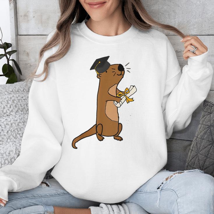SmileteesGrad Cute Sea Otter Graduation T-Shirt Unisex Sweatshirt