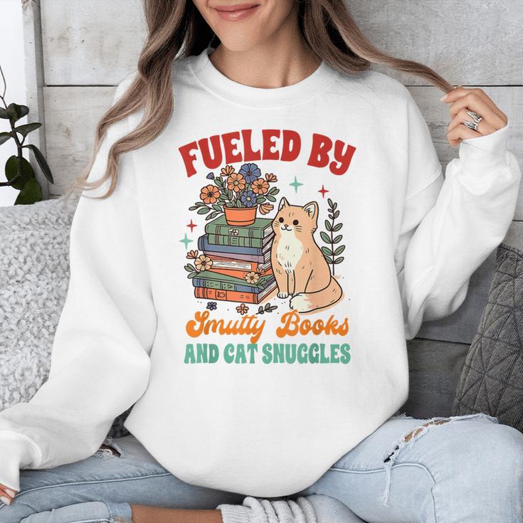 Smut Reader Cat Lover Fueled By Smutty Books & Cat Snuggles For Men Women Unisex Sweatshirt Smut Reader Cat Lover Fueled By Smutty Books & Cat Snuggles For Men Women Unisex Sweatshirt