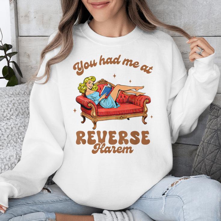 Smut Reader You Had Me At Reverse Harem Spicy Grey Book Unisex Sweatshirt