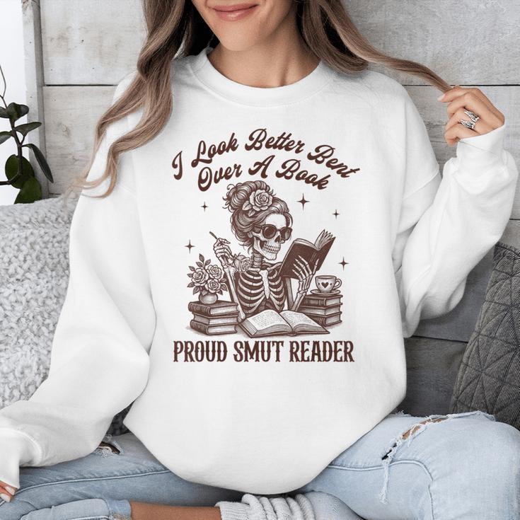 Smut Reader Spicy Romance Look Better Bent That Over A Book Unisex Sweatshirt Smut Reader Spicy Romance Look Better Bent That Over A Book Unisex Sweatshirt