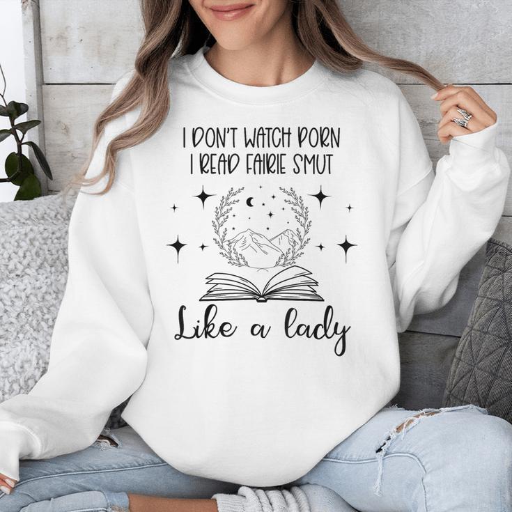 Smutty Book Lovers Romantasy Dark Fairy Tales Romance Reader I Dont Watch Porn Small Grey Unisex Sweatshirt Smutty Book Lovers Romantasy Dark Fairy Tales Romance Reader I Dont Watch Porn Small Grey Unisex Sweatshirt