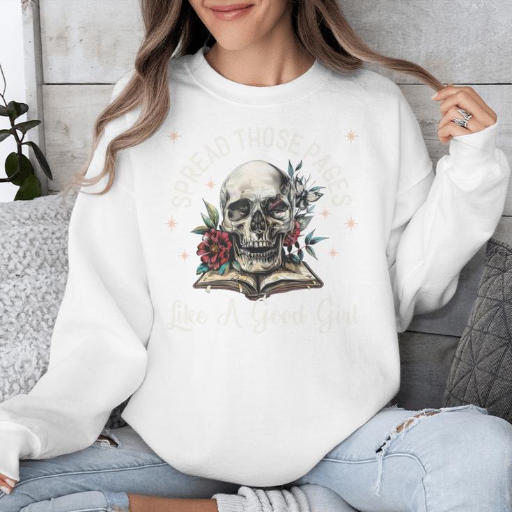 Spread Those Pages Like A Good Girl Dark Romance Smutt Books Unisex Sweatshirt Spread Those Pages Like A Good Girl Dark Romance Smutt Books Unisex Sweatshirt
