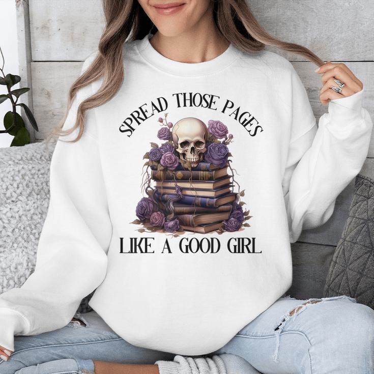 Spread Those Pages Like A Good Girl Dark Romance Spicy Books Unisex Sweatshirt Spread Those Pages Like A Good Girl Dark Romance Spicy Books Unisex Sweatshirt