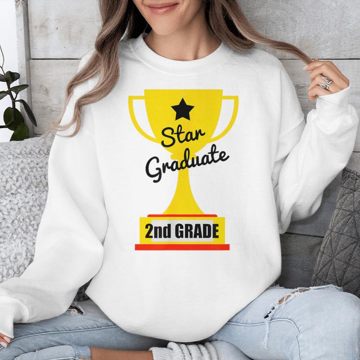 Star Graduate Second Grade Graduation Trophy Cup Unisex Sweatshirt