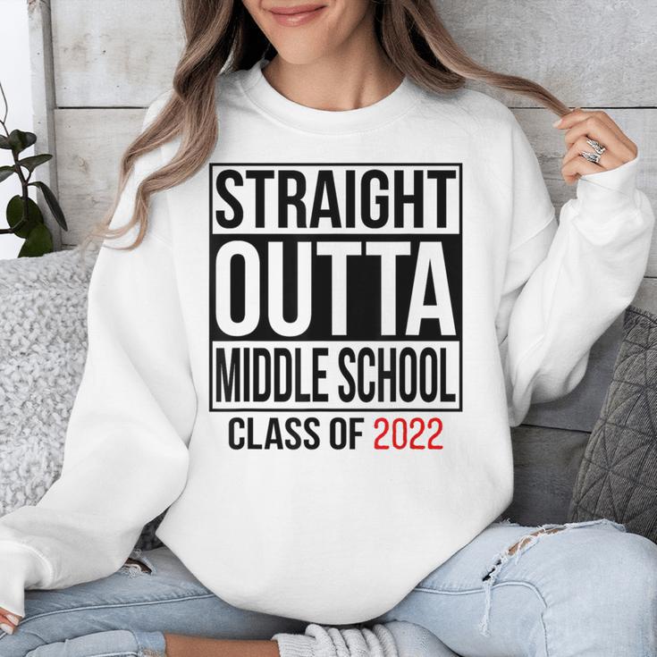 Straight Outta Middle School Graduation Shirt Class Of 2022 Unisex Sweatshirt