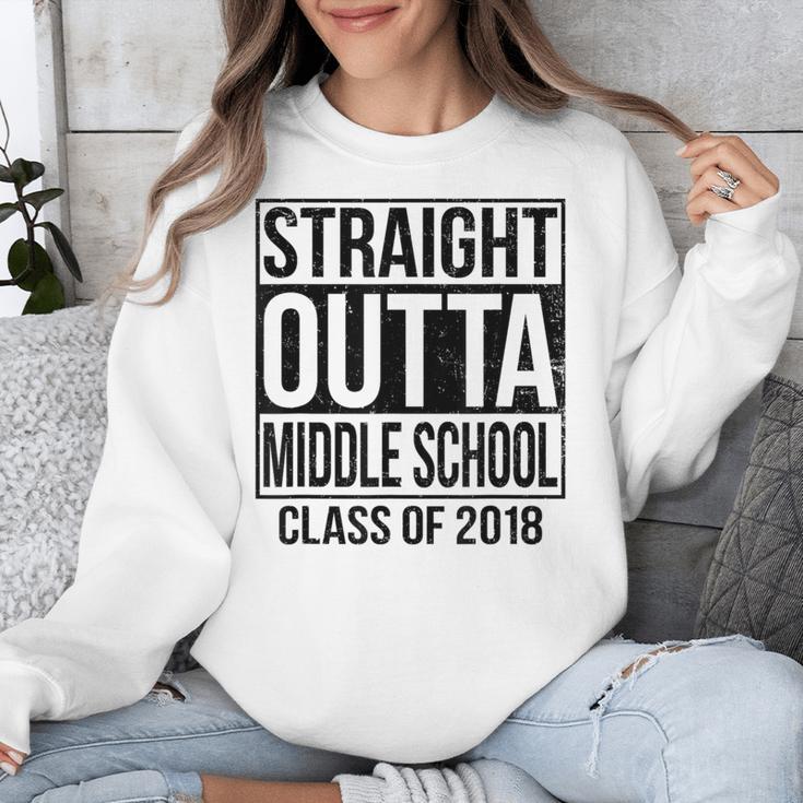 Straight Outta Middle School Graduation Unisex Sweatshirt