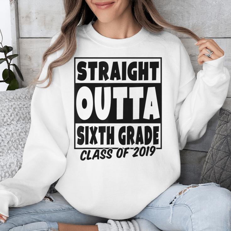 Straight Outta Sixth Grade Class Of 2019 Graduation Unisex Sweatshirt