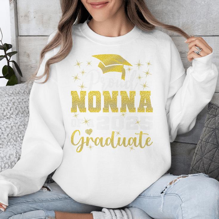 Super Proud Nonna Of 2025 Graduate Senior Graduation Family Premium Unisex Sweatshirt