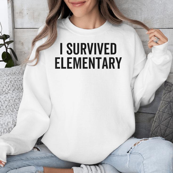 I Survived Elementary Graduation School Student Unisex Sweatshirt
