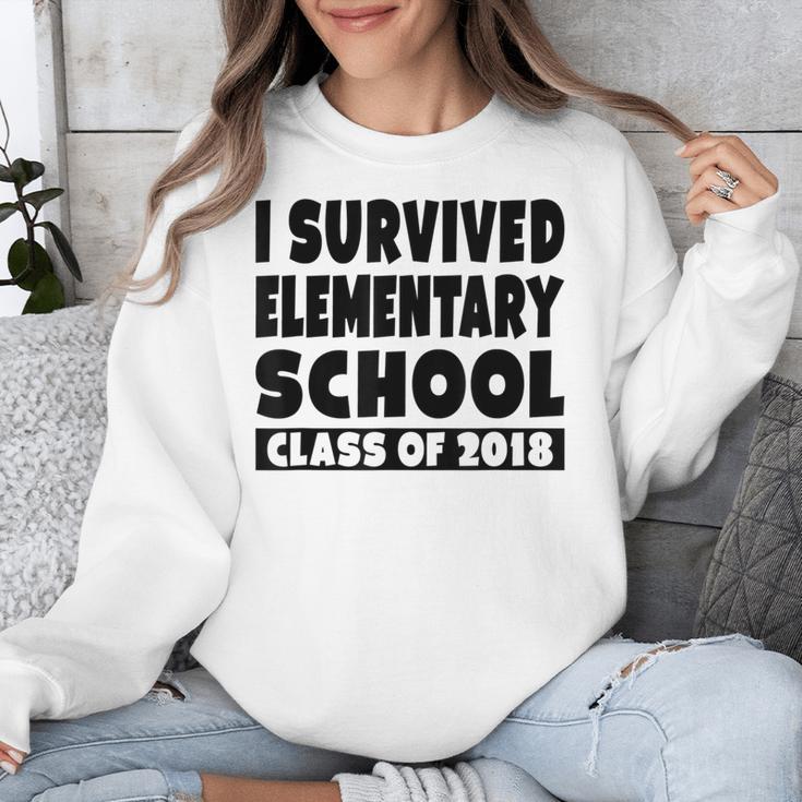I Survived Elementary School Class Of 2018 Graduation Shirt Unisex Sweatshirt
