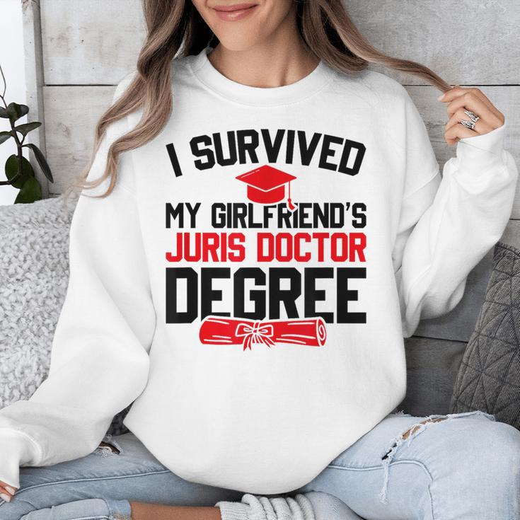 I Survived My Girlfriend's Juris Doctor Degree Graduation Unisex Sweatshirt