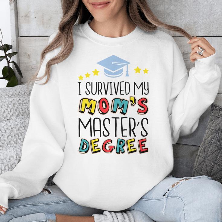 I Survived My Mom's Master's Degree Master Graduation Unisex Sweatshirt